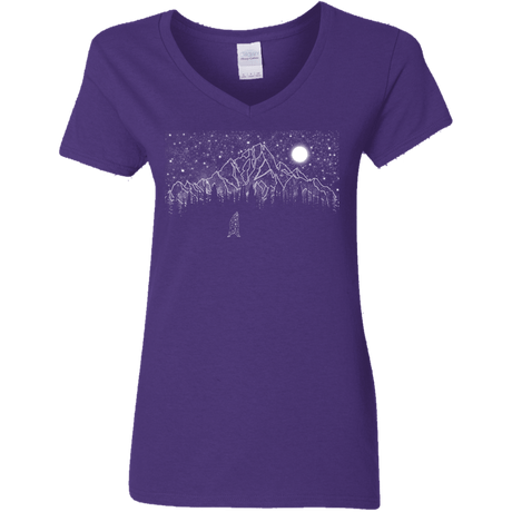 T-Shirts Purple / S Lurking in The Night Women's V-Neck T-Shirt