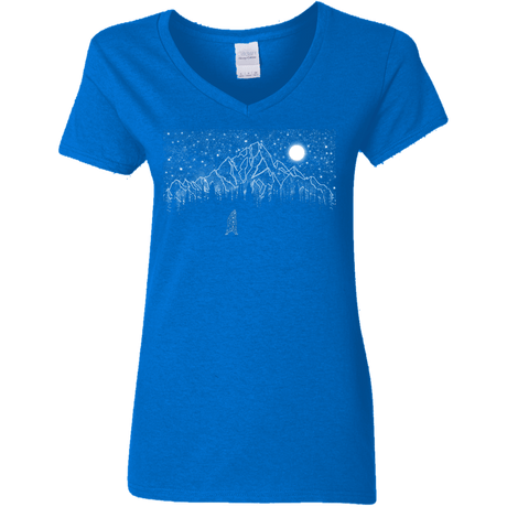 T-Shirts Royal / S Lurking in The Night Women's V-Neck T-Shirt