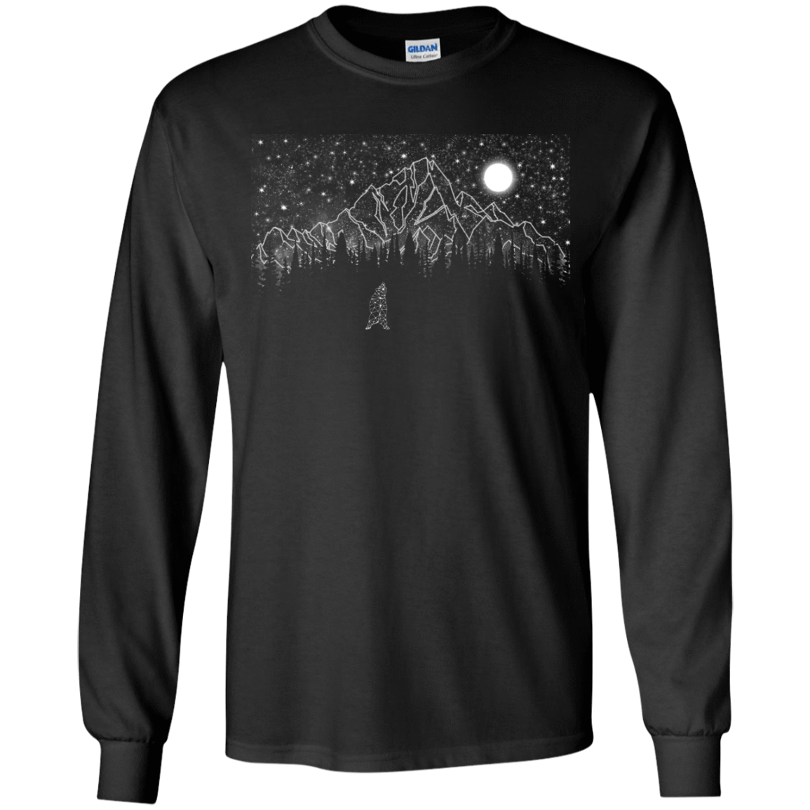 T-Shirts Black / YS Lurking in The Night Youth Long Sleeve T-Shirt
