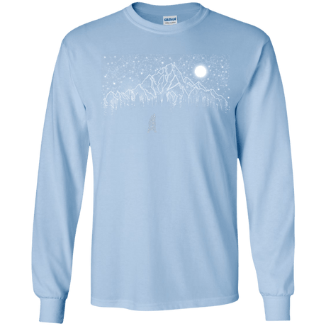 T-Shirts Light Blue / YS Lurking in The Night Youth Long Sleeve T-Shirt