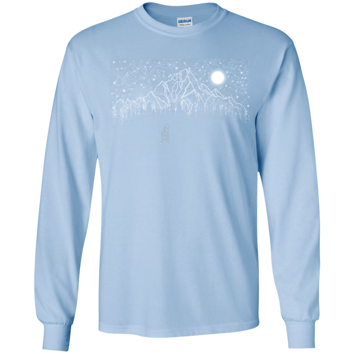 T-Shirts Light Blue / YS Lurking in The Night Youth Long Sleeve T-Shirt
