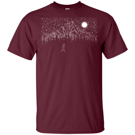 T-Shirts Maroon / YXS Lurking in The Night Youth T-Shirt