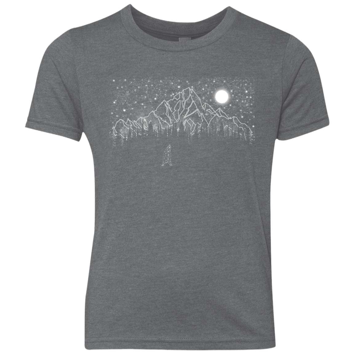 T-Shirts Premium Heather / YXS Lurking in The Night Youth Triblend T-Shirt