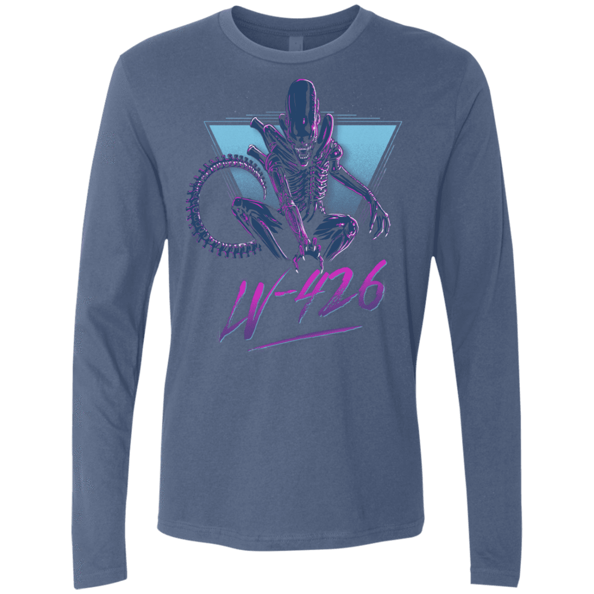T-Shirts Indigo / S LV-426 Men's Premium Long Sleeve