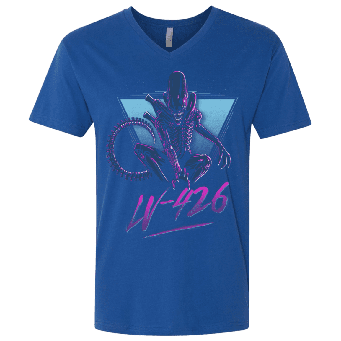 T-Shirts Royal / X-Small LV-426 Men's Premium V-Neck