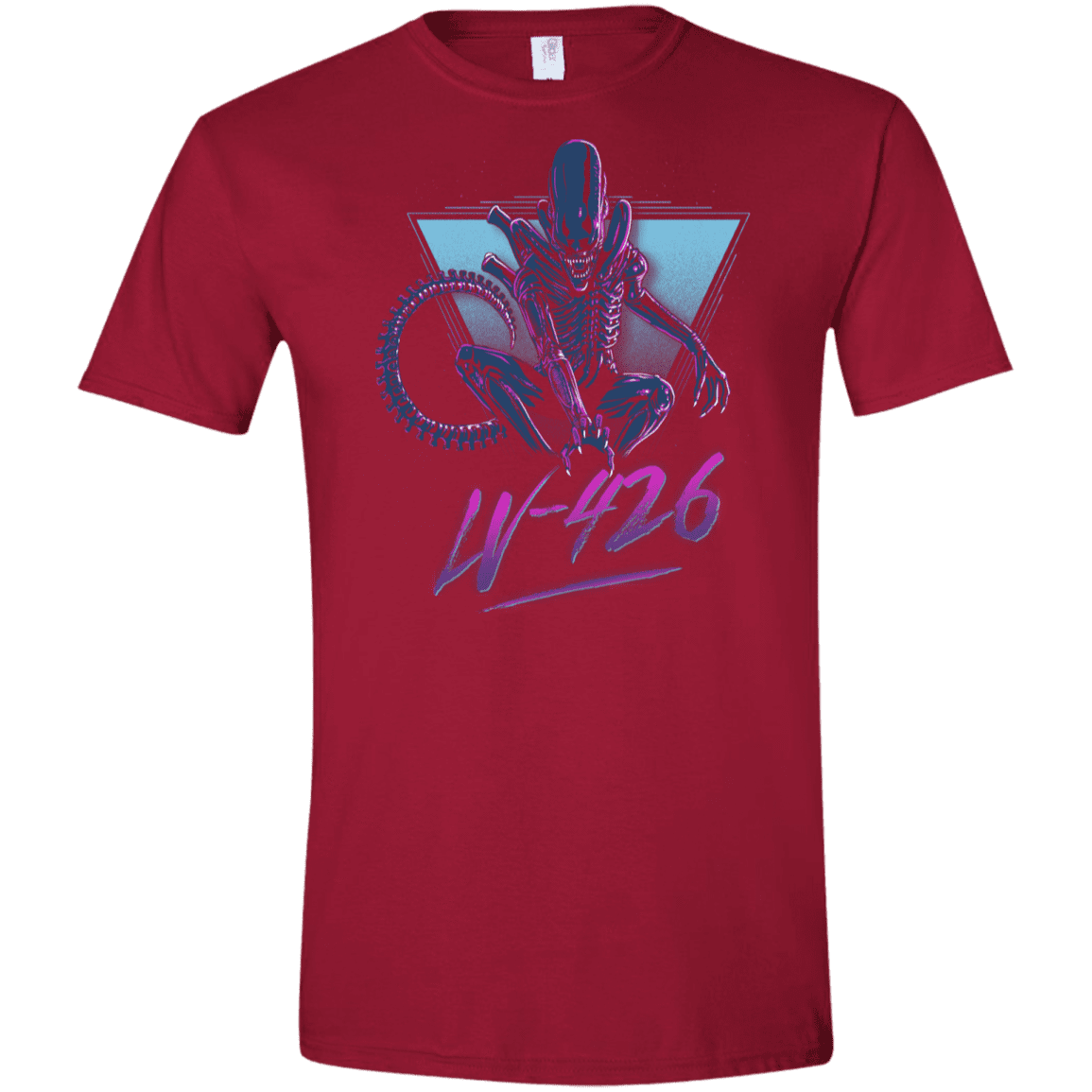 T-Shirts Cardinal Red / S LV-426 Men's Semi-Fitted Softstyle