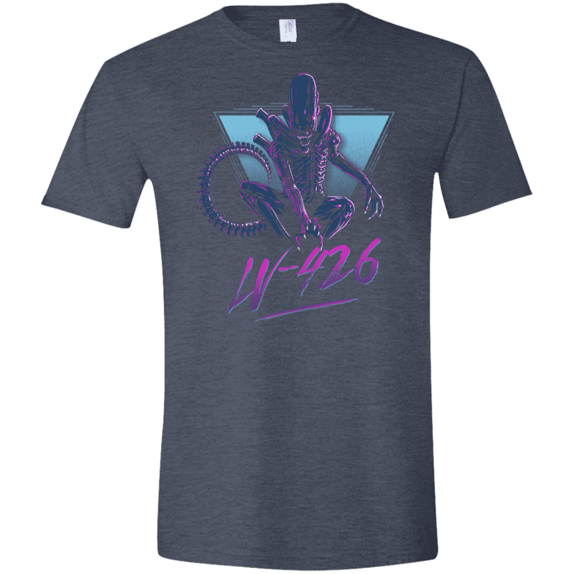 T-Shirts Heather Navy / S LV-426 Men's Semi-Fitted Softstyle