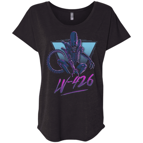 T-Shirts Vintage Black / X-Small LV-426 Triblend Dolman Sleeve