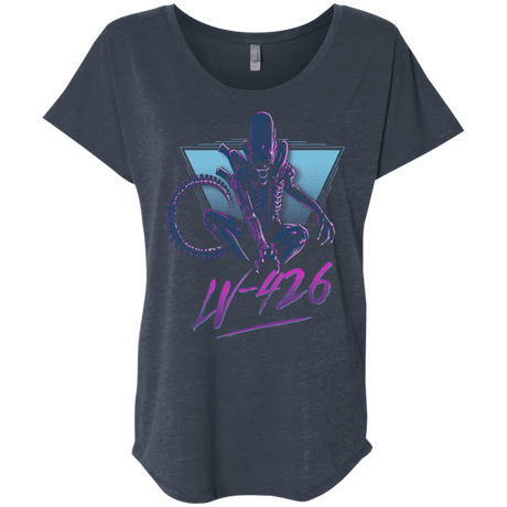 T-Shirts Vintage Navy / X-Small LV-426 Triblend Dolman Sleeve