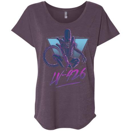 T-Shirts Vintage Purple / X-Small LV-426 Triblend Dolman Sleeve