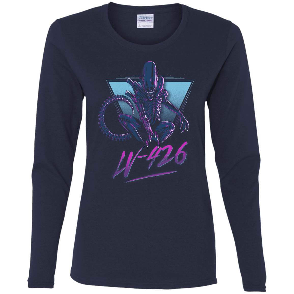 T-Shirts Navy / S LV-426 Women's Long Sleeve T-Shirt