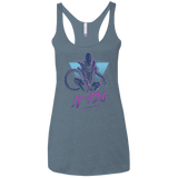 T-Shirts Indigo / X-Small LV-426 Women's Triblend Racerback Tank