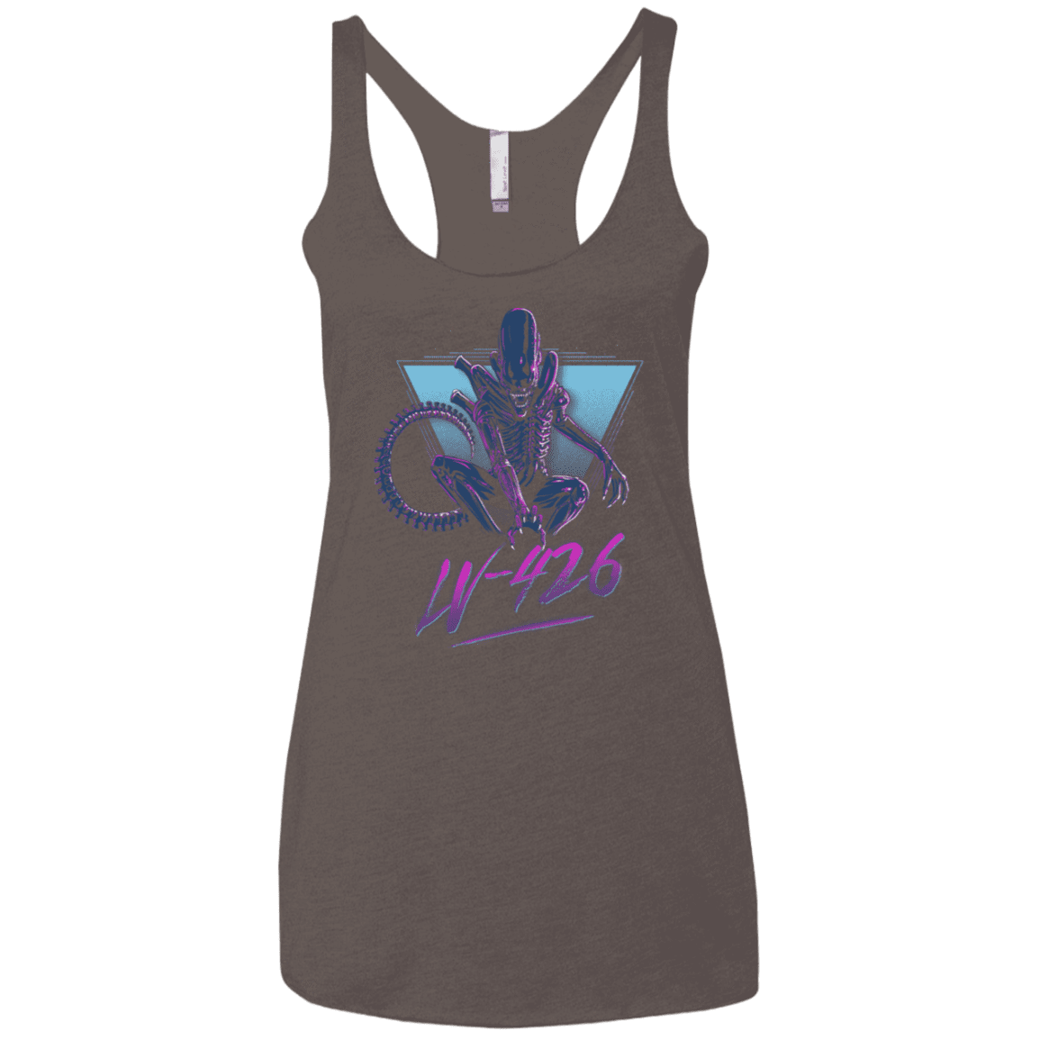 T-Shirts Macchiato / X-Small LV-426 Women's Triblend Racerback Tank