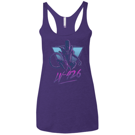 T-Shirts Purple Rush / X-Small LV-426 Women's Triblend Racerback Tank