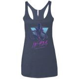 T-Shirts Vintage Navy / X-Small LV-426 Women's Triblend Racerback Tank