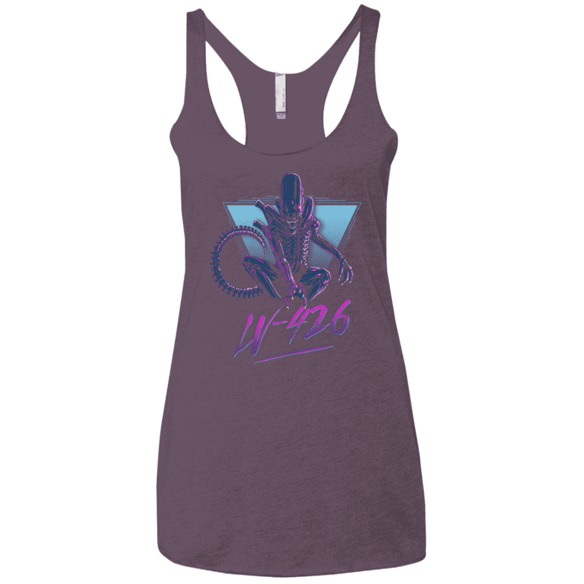 T-Shirts Vintage Purple / X-Small LV-426 Women's Triblend Racerback Tank