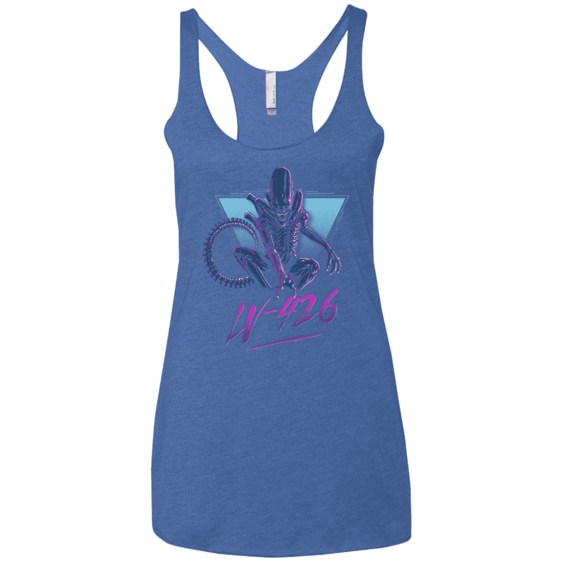 T-Shirts Vintage Royal / X-Small LV-426 Women's Triblend Racerback Tank