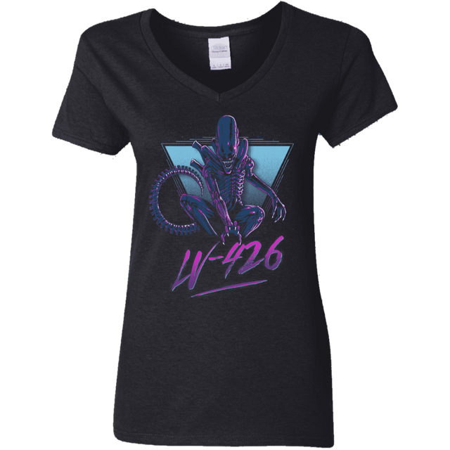 T-Shirts Black / S LV-426 Women's V-Neck T-Shirt