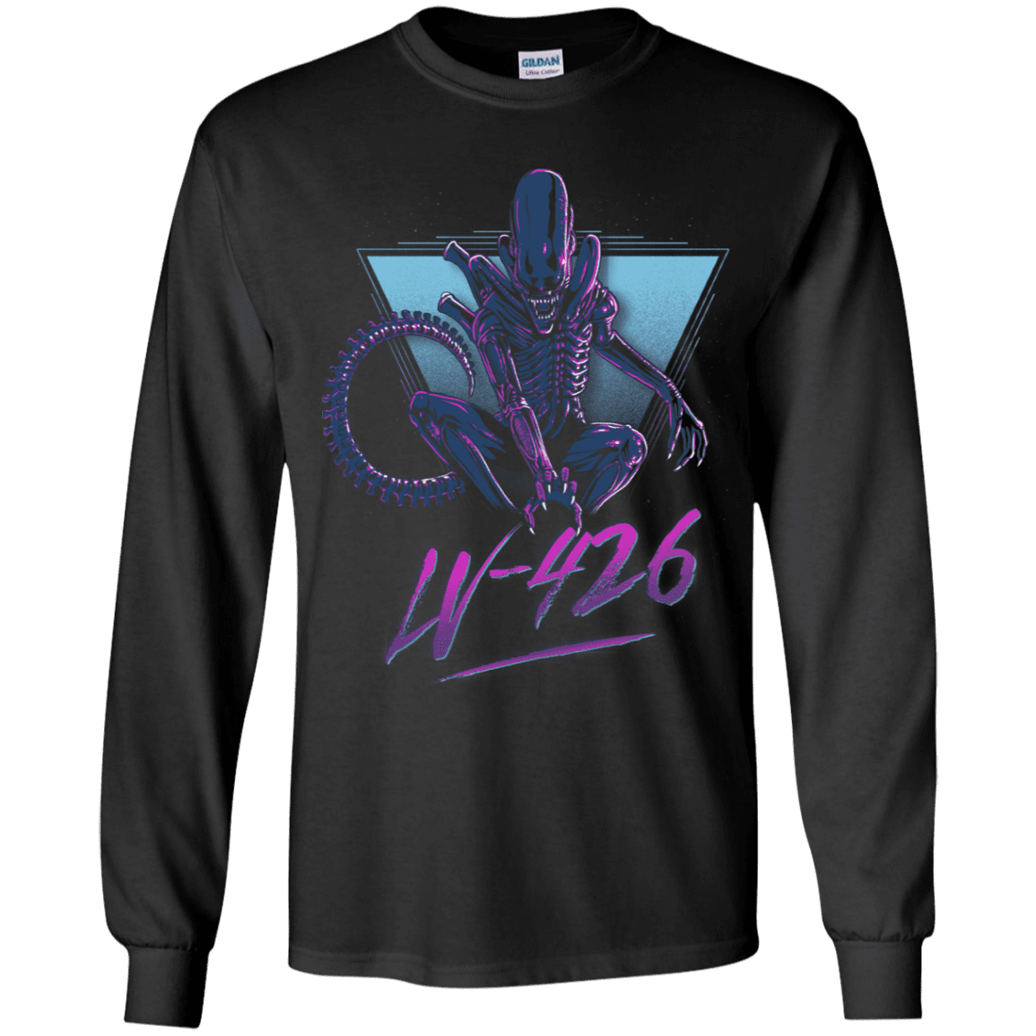 T-Shirts Black / YS LV-426 Youth Long Sleeve T-Shirt