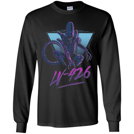 T-Shirts Black / YS LV-426 Youth Long Sleeve T-Shirt