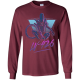 T-Shirts Maroon / YS LV-426 Youth Long Sleeve T-Shirt