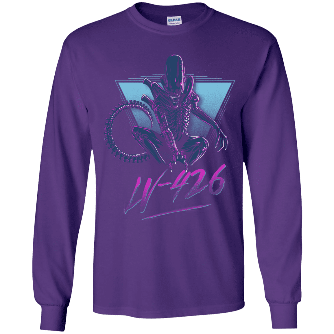 T-Shirts Purple / YS LV-426 Youth Long Sleeve T-Shirt