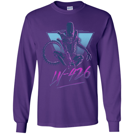 T-Shirts Purple / YS LV-426 Youth Long Sleeve T-Shirt