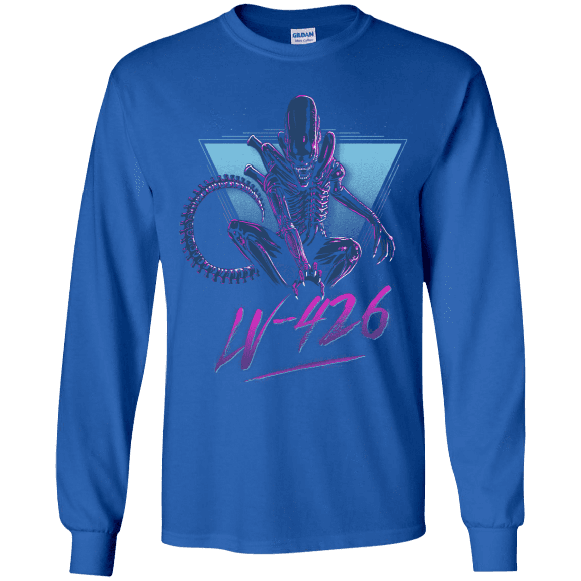 T-Shirts Royal / YS LV-426 Youth Long Sleeve T-Shirt