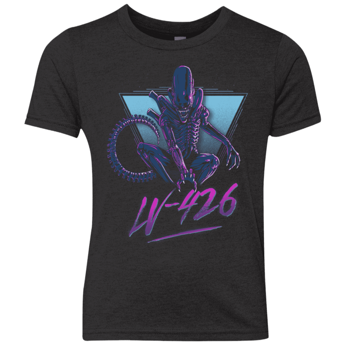 T-Shirts Vintage Black / YXS LV-426 Youth Triblend T-Shirt
