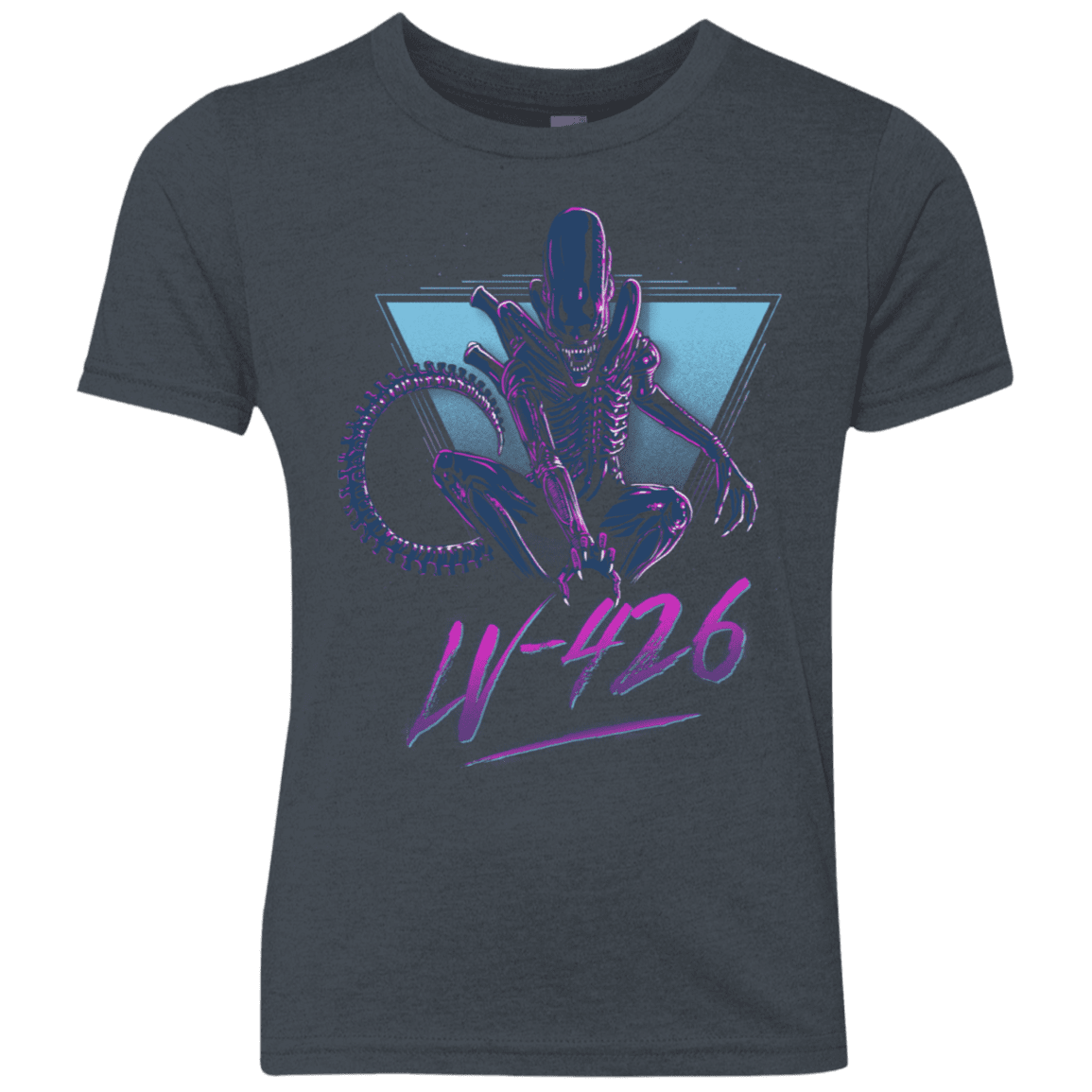 T-Shirts Vintage Navy / YXS LV-426 Youth Triblend T-Shirt
