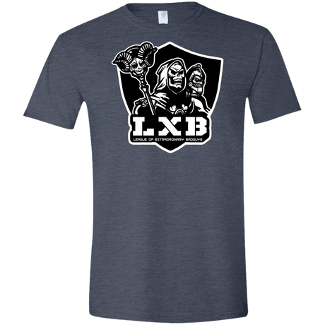 T-Shirts Heather Navy / S LXB Men's Semi-Fitted Softstyle