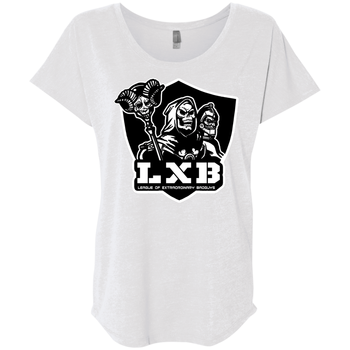 T-Shirts Heather White / X-Small LXB Triblend Dolman Sleeve