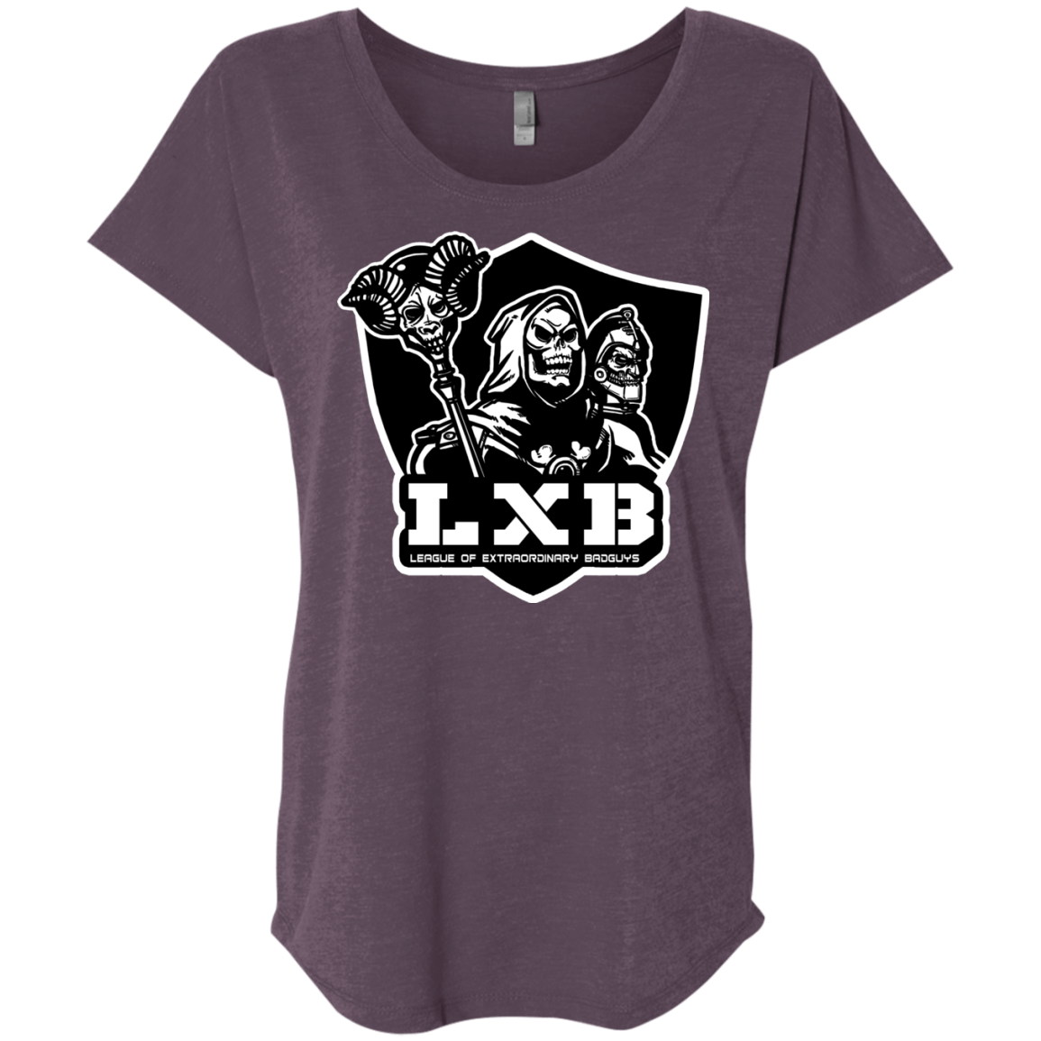 T-Shirts Vintage Purple / X-Small LXB Triblend Dolman Sleeve