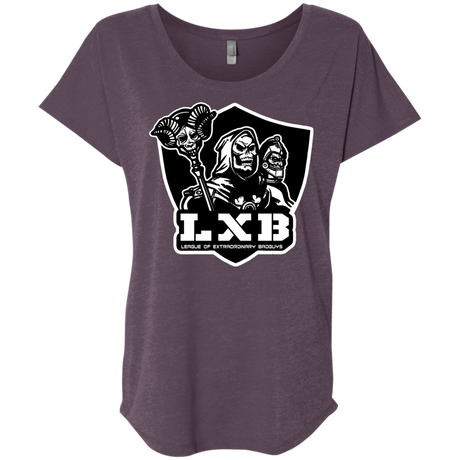 T-Shirts Vintage Purple / X-Small LXB Triblend Dolman Sleeve
