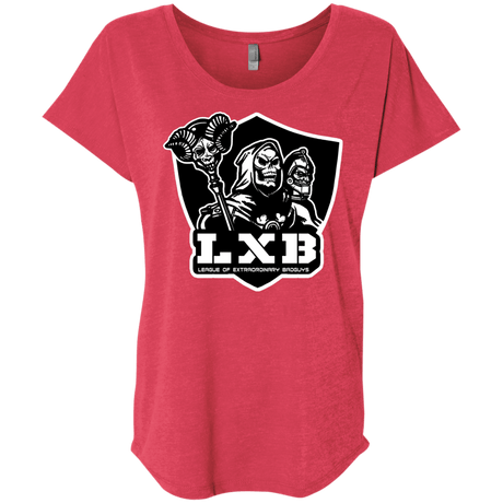 T-Shirts Vintage Red / X-Small LXB Triblend Dolman Sleeve