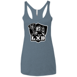 T-Shirts Indigo / X-Small LXB Women's Triblend Racerback Tank