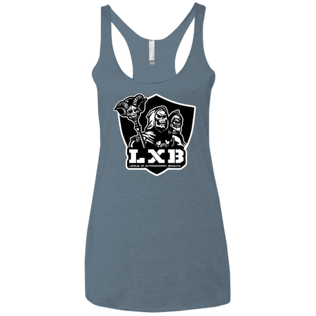 T-Shirts Indigo / X-Small LXB Women's Triblend Racerback Tank