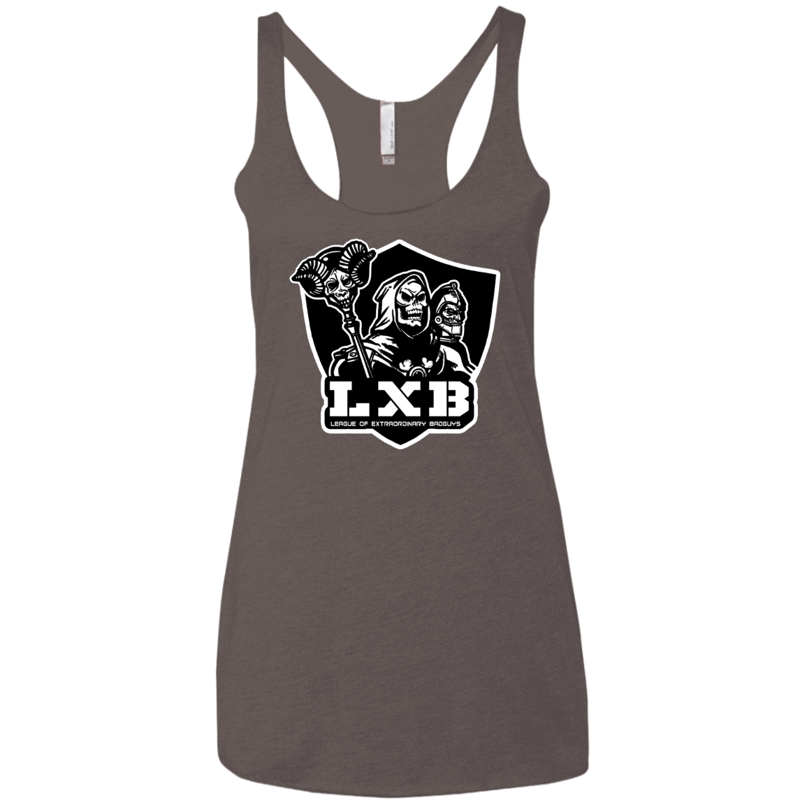 T-Shirts Macchiato / X-Small LXB Women's Triblend Racerback Tank