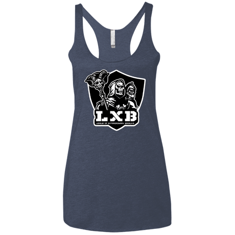T-Shirts Vintage Navy / X-Small LXB Women's Triblend Racerback Tank