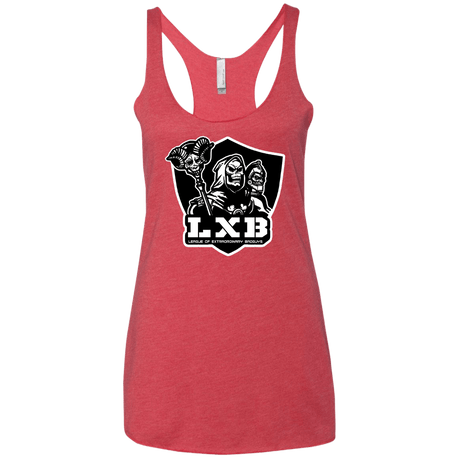 T-Shirts Vintage Red / X-Small LXB Women's Triblend Racerback Tank