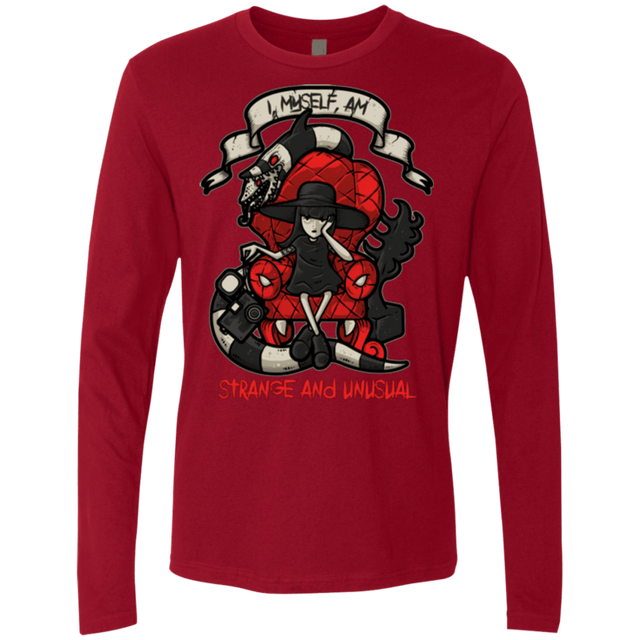 T-Shirts Cardinal / Small LYDIA THE STRANGE Men's Premium Long Sleeve