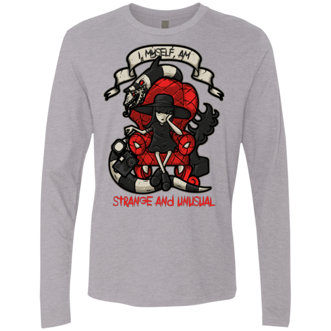 T-Shirts Heather Grey / Small LYDIA THE STRANGE Men's Premium Long Sleeve