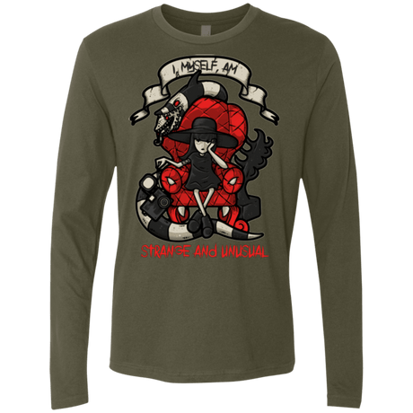 T-Shirts Military Green / Small LYDIA THE STRANGE Men's Premium Long Sleeve