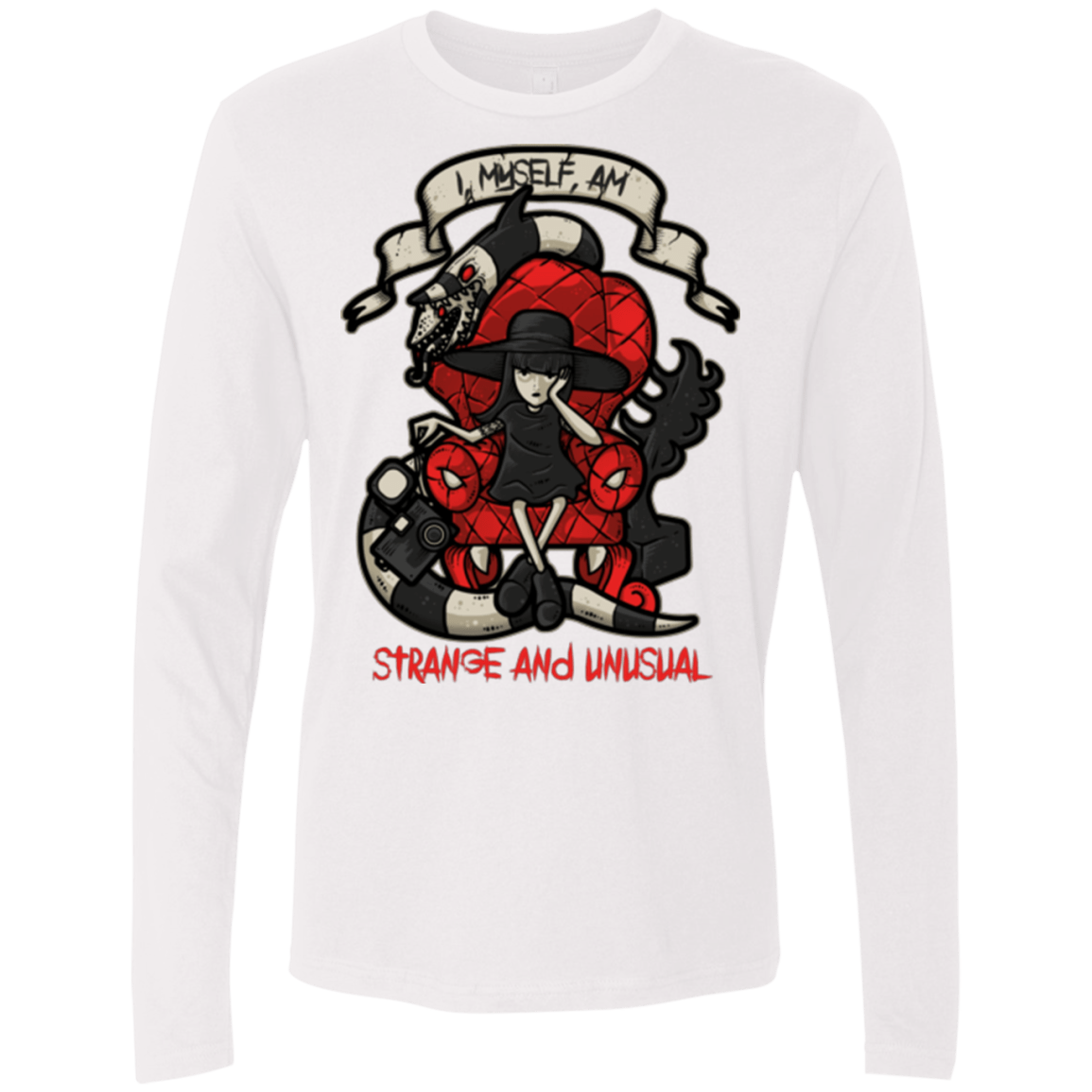 T-Shirts White / Small LYDIA THE STRANGE Men's Premium Long Sleeve