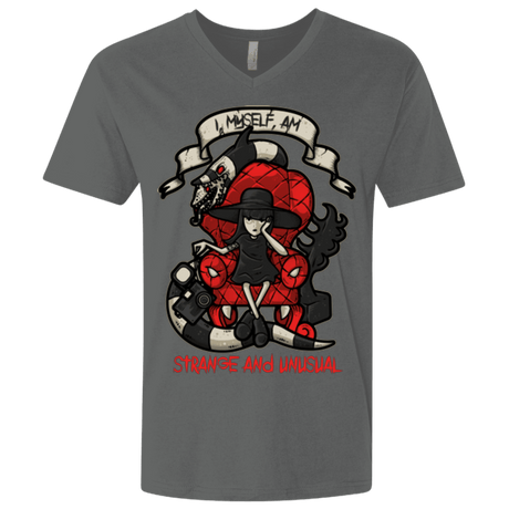 T-Shirts Heavy Metal / X-Small LYDIA THE STRANGE Men's Premium V-Neck