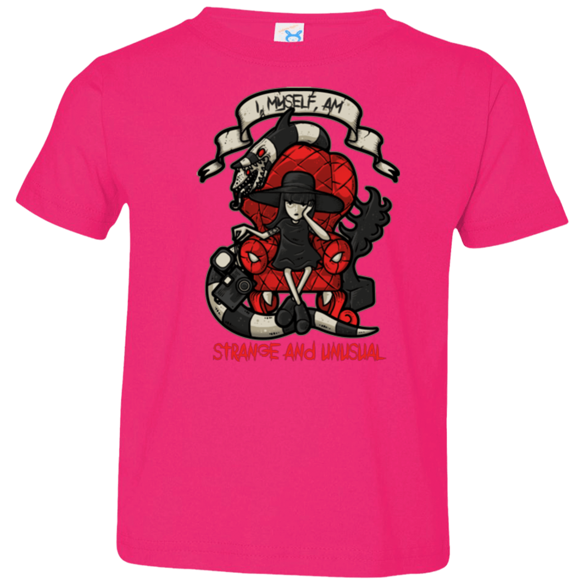 T-Shirts Hot Pink / 2T LYDIA THE STRANGE Toddler Premium T-Shirt