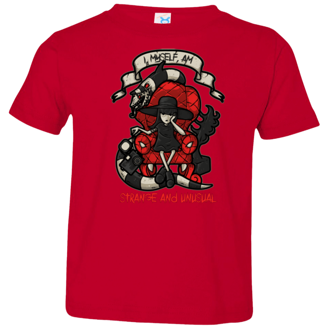 T-Shirts Red / 2T LYDIA THE STRANGE Toddler Premium T-Shirt