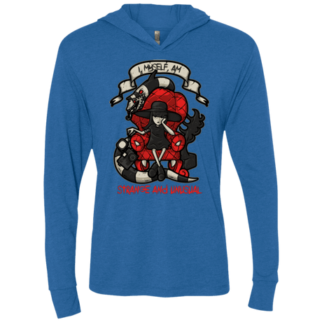 T-Shirts Vintage Royal / X-Small LYDIA THE STRANGE Triblend Long Sleeve Hoodie Tee