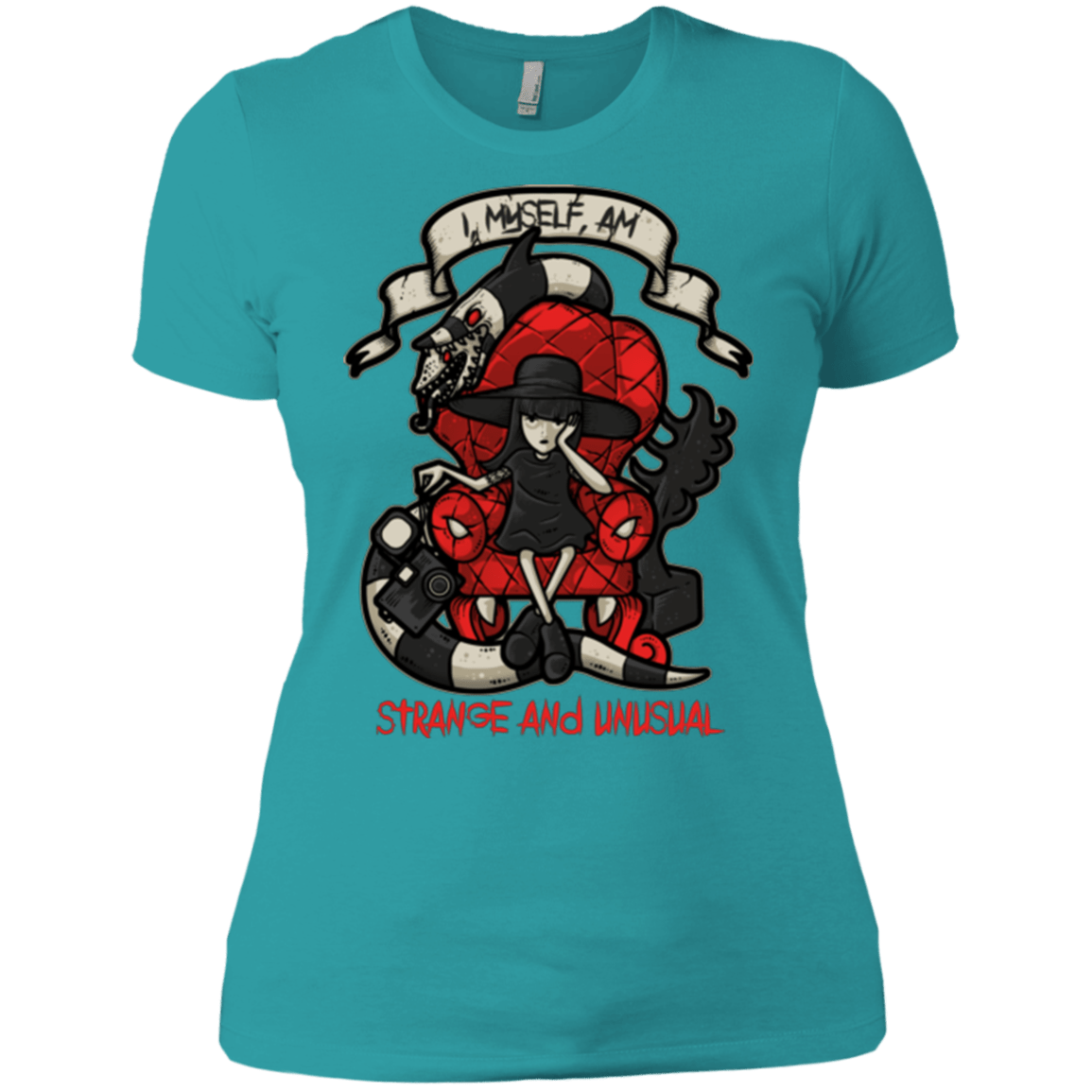 T-Shirts Tahiti Blue / X-Small LYDIA THE STRANGE Women's Premium T-Shirt