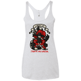 T-Shirts Heather White / X-Small LYDIA THE STRANGE Women's Triblend Racerback Tank